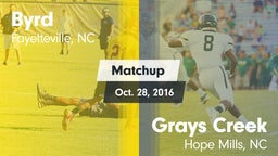 Matchup: Byrd vs. Grays Creek  2016