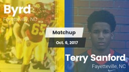 Matchup: Byrd vs. Terry Sanford  2017