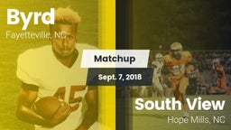 Matchup: Byrd vs. South View  2018