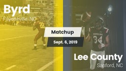 Matchup: Byrd vs. Lee County  2019