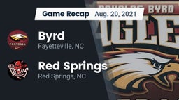 Recap: Byrd  vs. Red Springs  2021