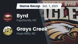 Recap: Byrd  vs. Grays Creek  2021
