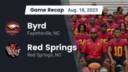 Recap: Byrd  vs. Red Springs  2023