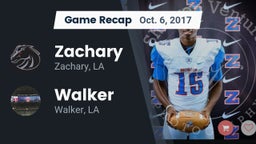 Recap: Zachary  vs. Walker  2017