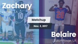 Matchup: Zachary  vs. Belaire  2017
