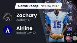 Recap: Zachary  vs. Airline  2017