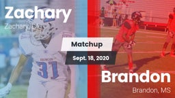 Matchup: Zachary  vs. Brandon  2020