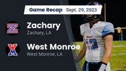 Recap: Zachary  vs. West Monroe  2023
