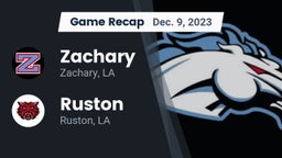 Recap: Zachary  vs. Ruston  2023