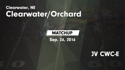 Matchup: Clearwater/Orchard vs. JV CWC-E 2016