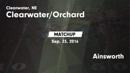 Matchup: Clearwater/Orchard vs. Ainsworth 2016