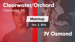 Matchup: Clearwater/Orchard vs. JV Osmond 2016
