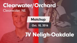 Matchup: Clearwater/Orchard vs. JV Neligh-Oakdale 2016