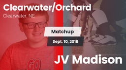 Matchup: Clearwater/Orchard vs. JV Madison 2018