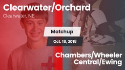 Matchup: Clearwater/Orchard vs. Chambers/Wheeler Central/Ewing 2018