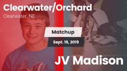 Matchup: Clearwater/Orchard vs. JV Madison 2019
