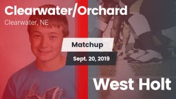 Matchup: Clearwater/Orchard vs. West Holt 2019