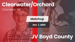 Matchup: Clearwater/Orchard vs. JV Boyd County 2019