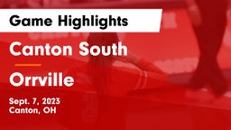 Canton South  vs Orrville  Game Highlights - Sept. 7, 2023