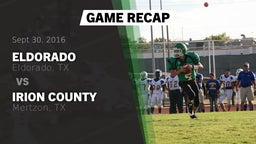 Recap: Eldorado  vs. Irion County  2016