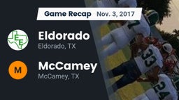 Recap: Eldorado  vs. McCamey  2017