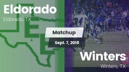 Matchup: Eldorado vs. Winters  2018
