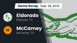 Recap: Eldorado  vs. McCamey  2018