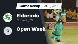 Recap: Eldorado  vs. Open Week 2018