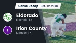 Recap: Eldorado  vs. Irion County  2018