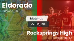 Matchup: Eldorado vs. Rocksprings High 2019