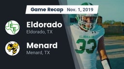 Recap: Eldorado  vs. Menard  2019