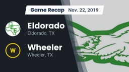 Recap: Eldorado  vs. Wheeler  2019