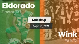 Matchup: Eldorado vs. Wink  2020