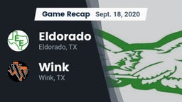 Recap: Eldorado  vs. Wink  2020