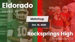 Matchup: Eldorado vs. Rocksprings High 2020