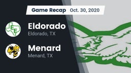 Recap: Eldorado  vs. Menard  2020