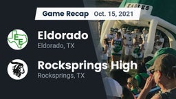 Recap: Eldorado  vs. Rocksprings High 2021