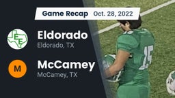 Recap: Eldorado  vs. McCamey  2022