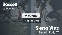 Matchup: Bassett vs. Sierra Vista  2016