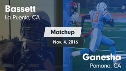 Matchup: Bassett vs. Ganesha  2016