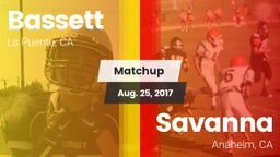 Matchup: Bassett vs. Savanna  2017