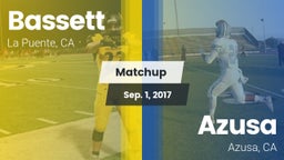 Matchup: Bassett vs. Azusa  2017
