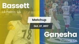 Matchup: Bassett vs. Ganesha  2017