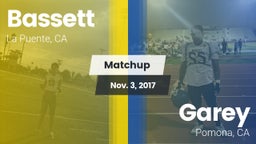Matchup: Bassett vs. Garey  2017