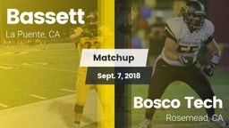 Matchup: Bassett vs. Bosco Tech  2018