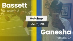 Matchup: Bassett vs. Ganesha  2019