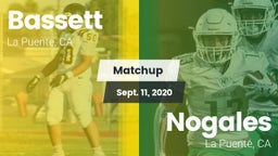 Matchup: Bassett vs. Nogales  2020