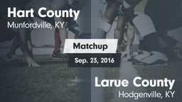 Matchup: Hart County vs. Larue County  2016
