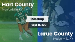 Matchup: Hart County vs. Larue County  2017