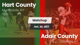 Matchup: Hart County vs. Adair County  2017